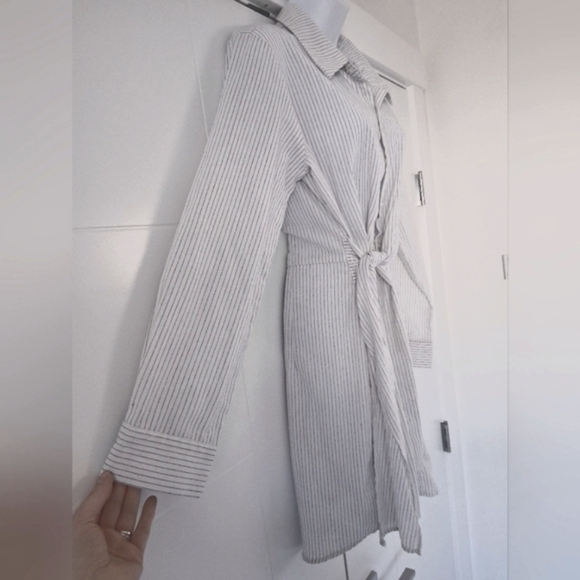 Heartloom/ Felix Shirt Dress/ MIDI/ Tie Waist/ Size US L - Picture 5 of 14
